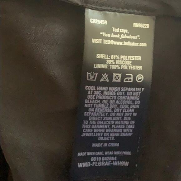 NWT TED BAKER LONDON RUFFLE DETAILS DRESS … - Picture 8 of 9